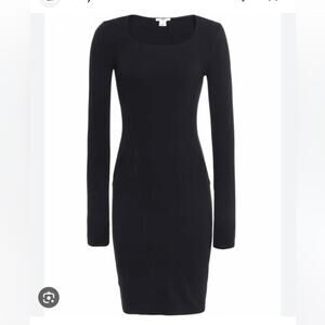 Helmut Lang Gala Knot Dress Black Size Large New with Tags